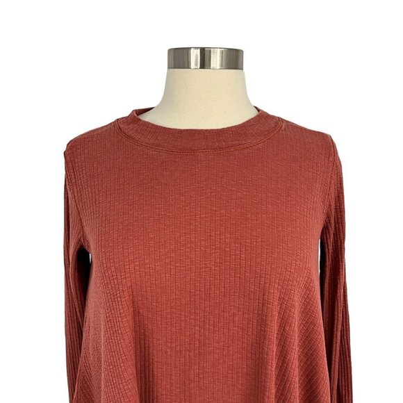 Lululemon Dare to Drape Long Sleeve Top Rustic Clay Size 2XS XXS Thermal Hi Low - Picture 4 of 9